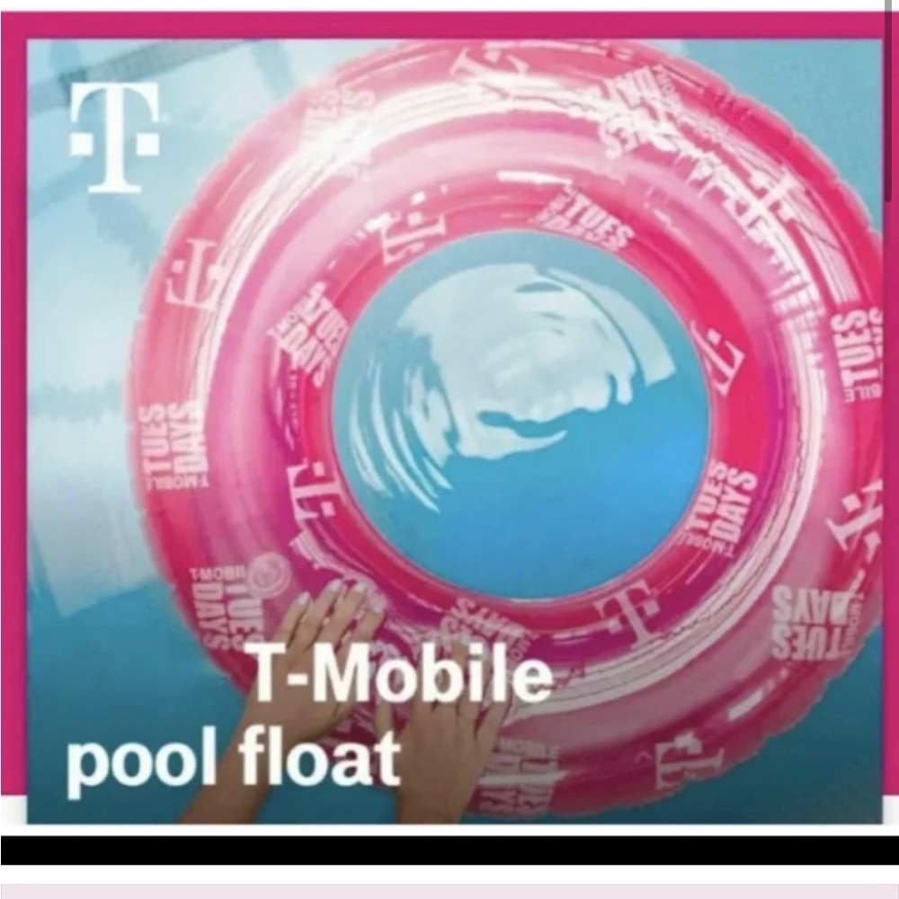 New! Pink T-Mobile Tuesday's Pool Float